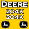 Fits 204K John Deere Wheel Loader Replacement Decals