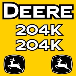 Fits 204K John Deere Wheel Loader Replacement Decals