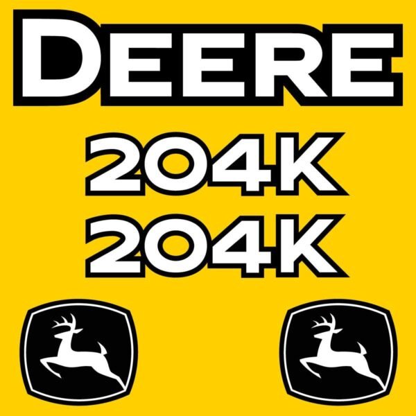 Fits 204K John Deere Wheel Loader Replacement Decals