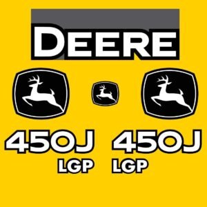 Fits 450J LGP John Deere Crawler Dozer Replacement Decals