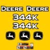 Fits 344K John Deere Wheel Loader Replacement Decals