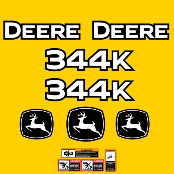 Fits 344K John Deere Wheel Loader Replacement Decals