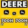 Fits 700H LT John Deere Crawler Dozer Replacement Decals