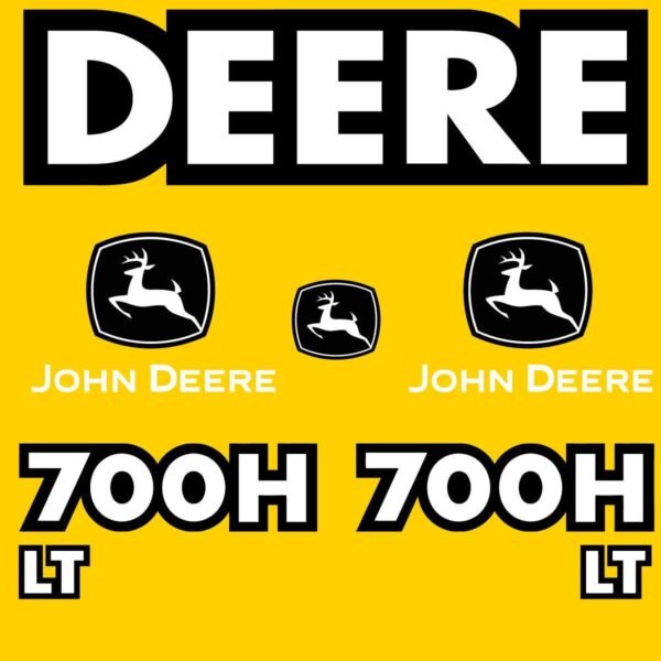 Fits 700H LT John Deere Crawler Dozer Replacement Decals