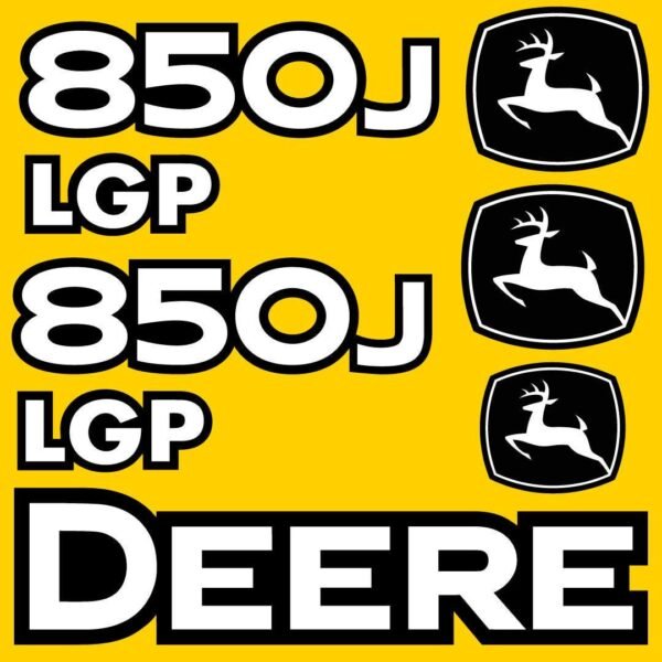 Fits 850J LGP John Deere Crawler Dozer Replacement Decals