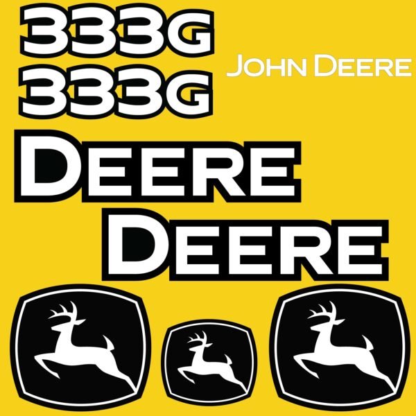 Fits 333G John Deere Skid Steer Replacement Decals
