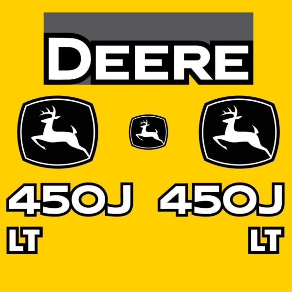 Fits 450J LT John Deere Crawler Dozer Replacement Decals