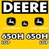 Fits 650H LGP John Deere Crawler Dozer Replacement Decals