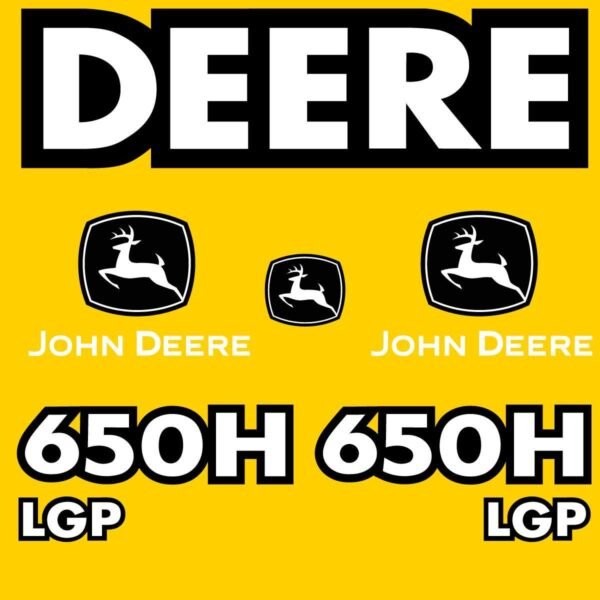 Fits 650H LGP John Deere Crawler Dozer Replacement Decals