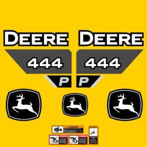 Fits 444 P-Tier John Deere Wheel Loader Replacement Decals