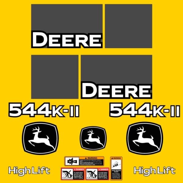 Fits 544K-II John Deere Wheel Loader Replacement Decals