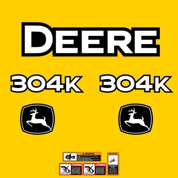 Fits 304K John Deere Wheel Loader Replacement Decals