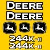 Fits 244K-II John Deere Wheel Loader Replacement Decals