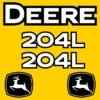 Fits 204L (2021+) John Deere Wheel Loader Replacement Decals