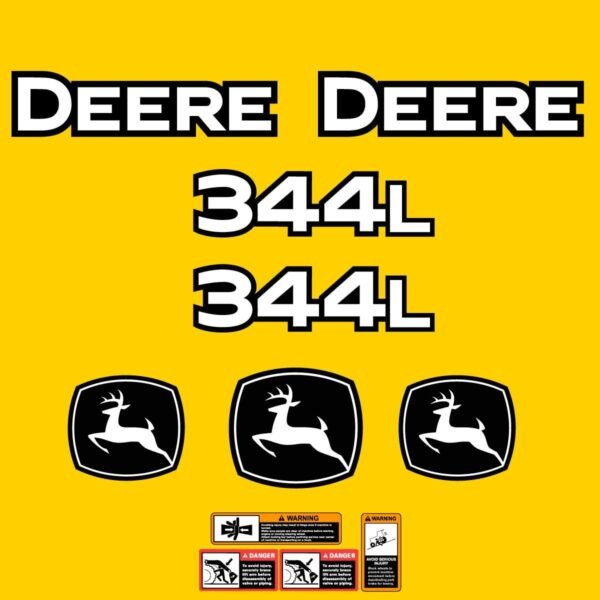 Fits 344L John Deere Wheel Loader Replacement Decals