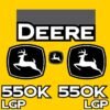 Fits 550K LGP (2021+) John Deere Crawler Dozer Replacement Decals