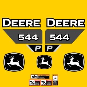 Fits 544 P-Tier John Deere Wheel Loader Replacement Decals