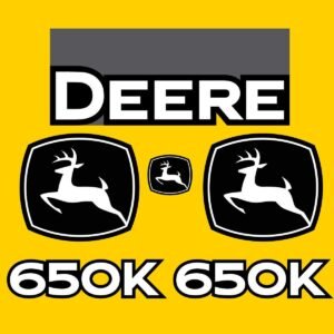 Fits 650K (2021+) John Deere Crawler Dozer Replacement Decals