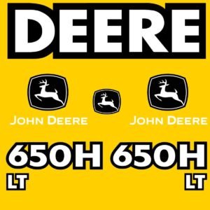 Fits 650H LT John Deere Crawler Dozer Replacement Decals