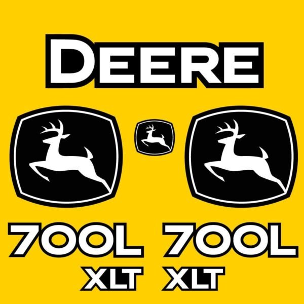Fits 700L XLT John Deere Crawler Dozer Replacement Decals