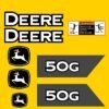 Fits 50G (2021+) John Deere Excavator Replacement Decals