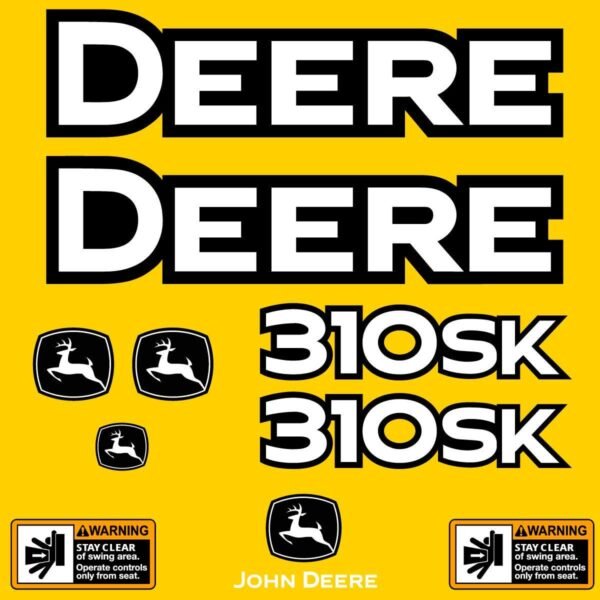 Fits 310SK John Deere Backhoe Loader Replacement Decals