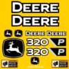 Fits 320 P-Tier John Deere Backhoe Loader Replacement Decals