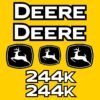 Fits 244K John Deere Wheel Loader Replacement Decals