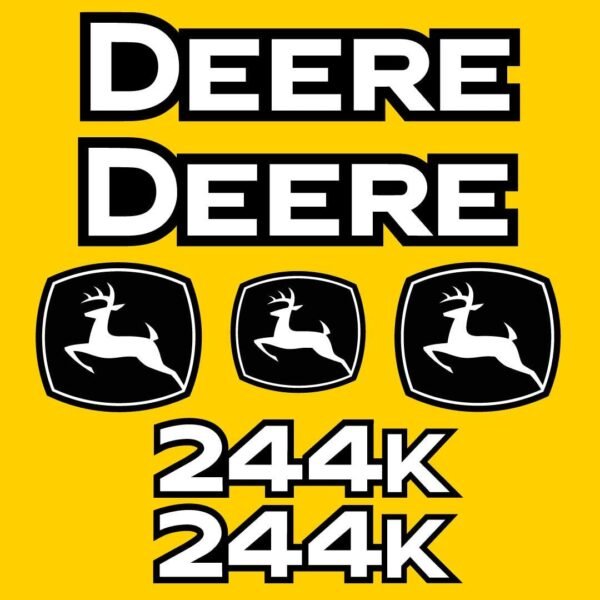 Fits 244K John Deere Wheel Loader Replacement Decals
