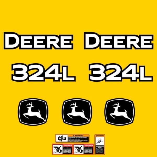 Fits 324L John Deere Wheel Loader Replacement Decals