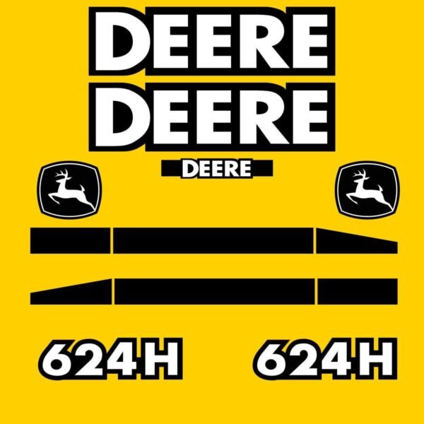 Fits 624H John Deere Wheel Loader Replacement Decals
