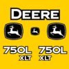 Fits 750L XLT John Deere Crawler Dozer Replacement Decals