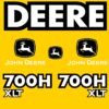 Fits 700H XLT John Deere Crawler Dozer Replacement Decals