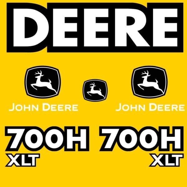 Fits 700H XLT John Deere Crawler Dozer Replacement Decals