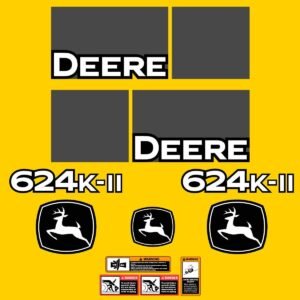Fits 624K-II John Deere Wheel Loader Replacement Decals