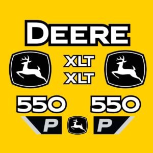 Fits 550 P-Tier XLT John Deere Crawler Dozer Replacement Decals