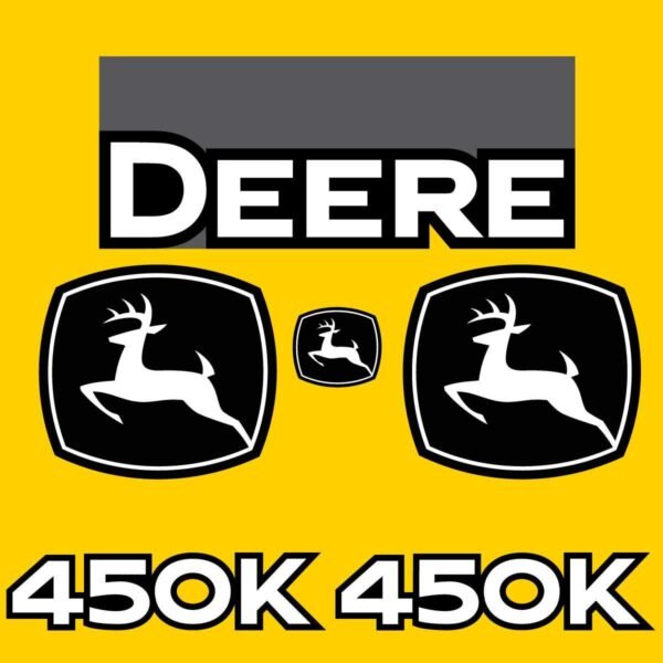 Fits 450K (2021+) John Deere Crawler Dozer Replacement Decals