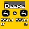 Fits 550J LT John Deere Crawler Dozer Replacement Decals