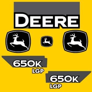 Fits 650K LGP John Deere Crawler Dozer Replacement Decals