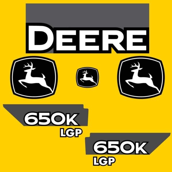 Fits 650K LGP John Deere Crawler Dozer Replacement Decals