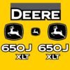 Fits 650J XLT John Deere Crawler Dozer Replacement Decals
