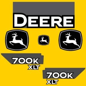 Fits 700K XLT (Pre-2015) John Deere Crawler Dozer Replacement Decals