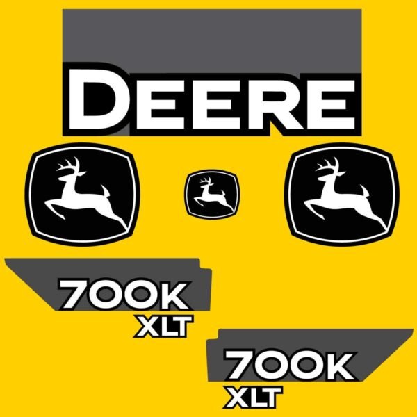 Fits 700K XLT (Pre-2015) John Deere Crawler Dozer Replacement Decals