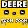 Fits 700H LGP John Deere Crawler Dozer Replacement Decals