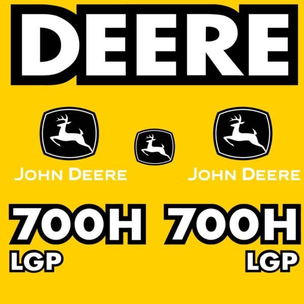 Fits 700H LGP John Deere Crawler Dozer Replacement Decals