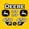 Fits 450 P-Tier LGP John Deere Crawler Dozer Replacement Decals
