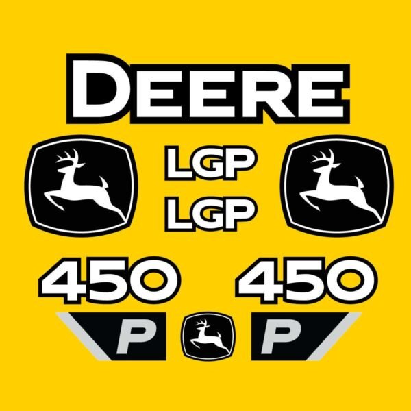Fits 450 P-Tier LGP John Deere Crawler Dozer Replacement Decals