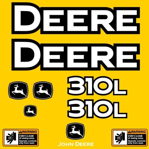 Fits 310L John Deere Backhoe Loader Replacement Decals