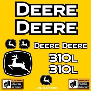 Fits 310L (2023+) John Deere Backhoe Loader Replacement Decals