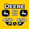 Fits 450 P-Tier XLT John Deere Crawler Dozer Replacement Decals